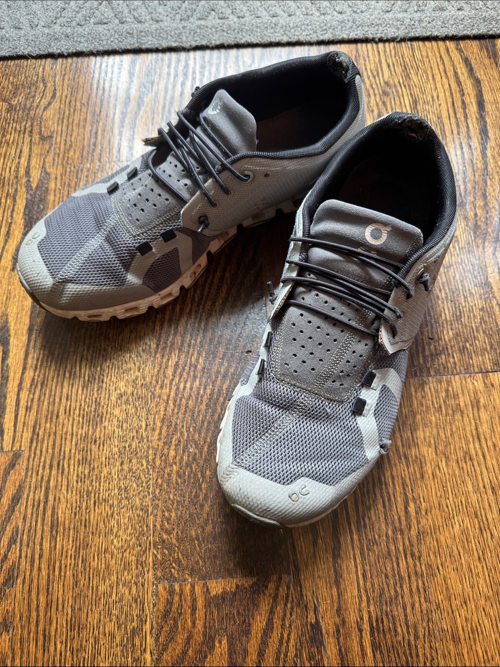 On Running Women's Gray Athletic Shoes